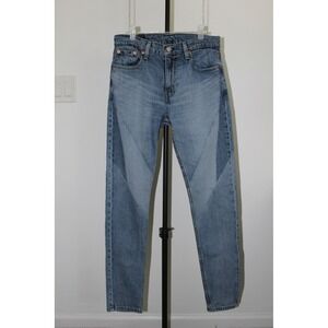 Levi's 512 Slim Taper Jeans Mens 30x32 Two Tone Geometric Shadow Wash Blue Denim